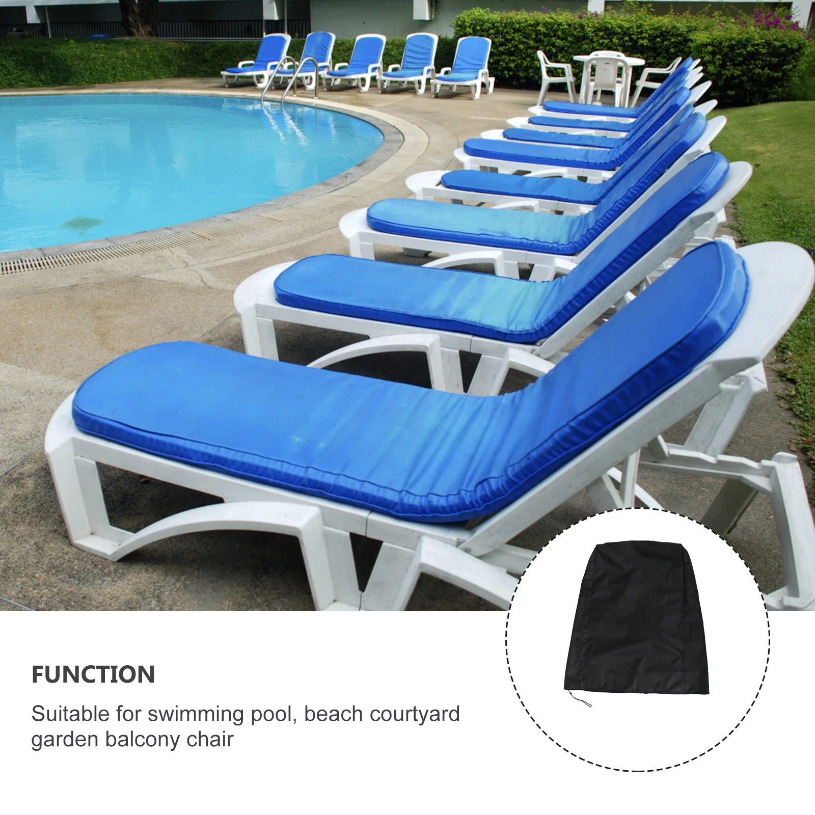 1pc Waterproof Outdoor Chair Cover 42X42X36 Inch Garden Furniture Protector All Weather Protection For Patio Deck Pool