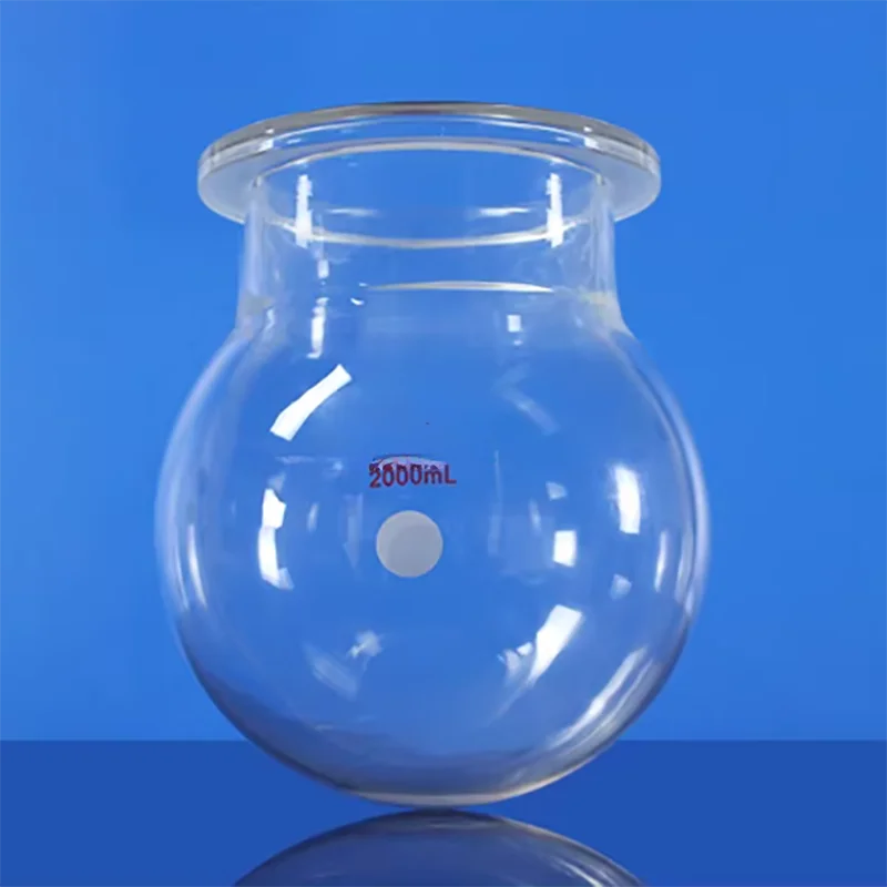 

2000ml High borosilicate glass three-port opening reactor glass reactor with high temperature resistance