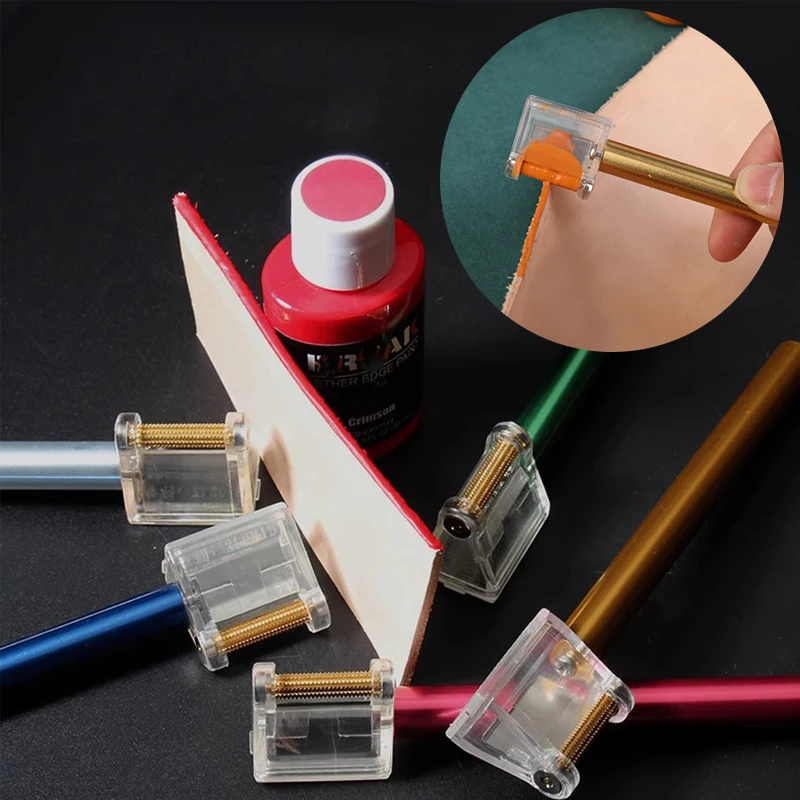 

1 шт., масляный валик с краями кожи, ручка для склеивания, краска, аппликатор, валик для краски, инструмент «сделай сам», аксессуары для рисования кожи, инструмент для рукоделия