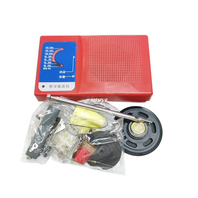 FM AM Portable Radio Teaching Experiment Kit DIY Electronic Kit Parts Assemble Kit Production Welding Training Laboratory