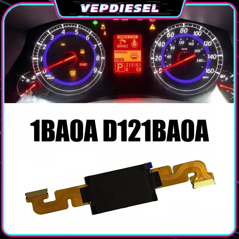 1Pcs Speedometer Instrument Cluster Display for Infiniti for EX35 2008-2012 1BA0A D121BA0A HLM7948