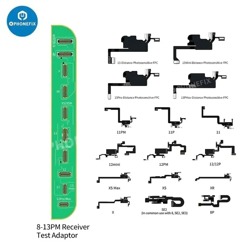 JC Distance Photosensitive Repair FPC Receiver Flex Cable for iPhone X-14PM Face ID Truetone Repair Without Original Receiver