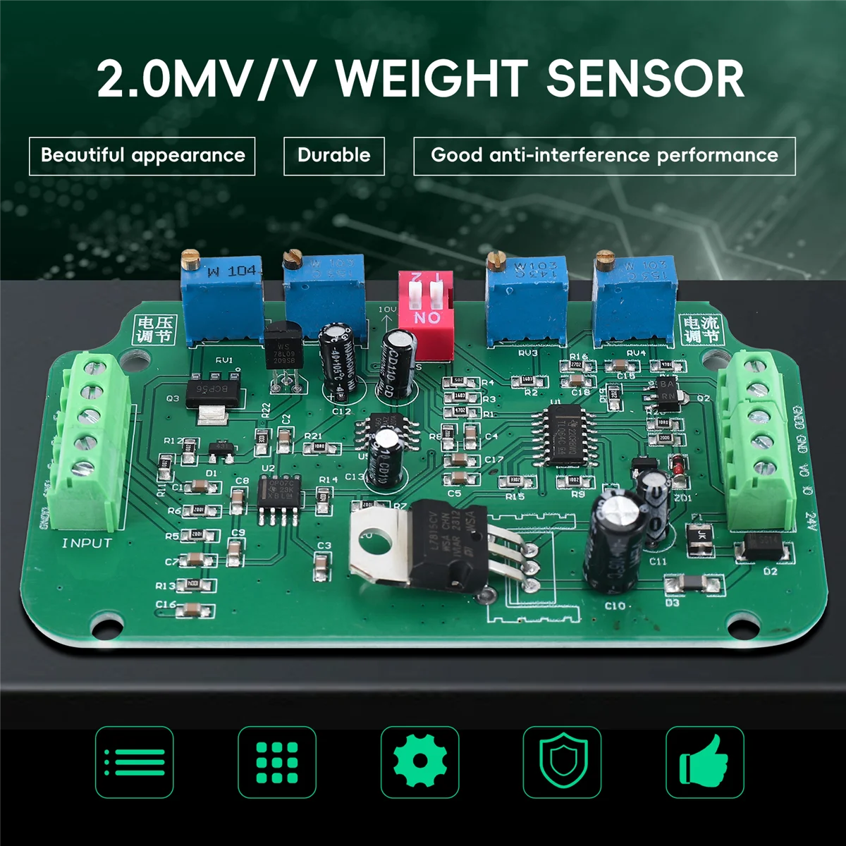 0-10V Load Cell-sensor Versterker Zender Gewichtssensor Zeldzaam