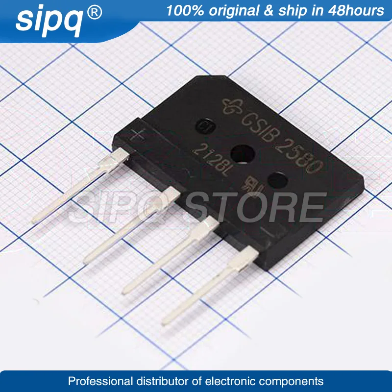 

10PCS/LOT GSIB2580-E3/45 GSIB2580 GSIB-5S Single-Phase Silicon Bridge Rectifier New and Original In Stock Authentic Product