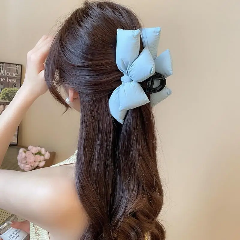 Dreidimensionale Schleifen-Prinzessinnen-Haarspange für Damen – Elegante Haarspange für den Hinterkopf, Haarklammer, Haifischclip – Detail 4