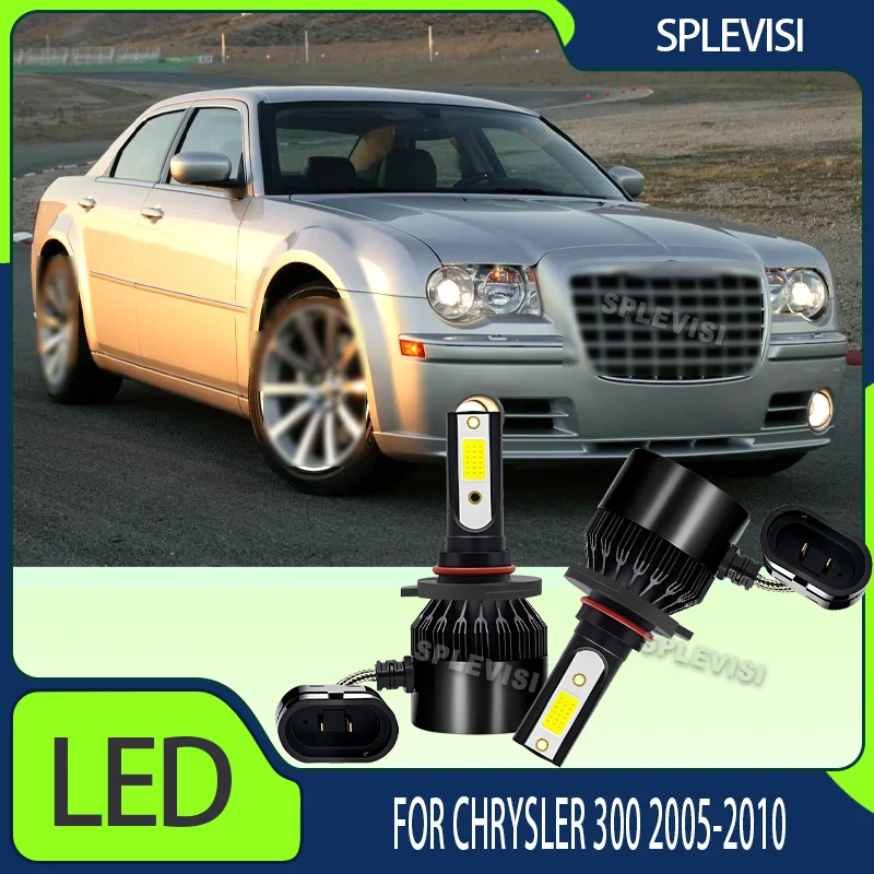 

LED Headlight Bulbs 12000LM Hi Beam For SUV And Trucks 6000K White 300% Brighter For Chrysler 300 2005 2006 2007 2008 2009 2010