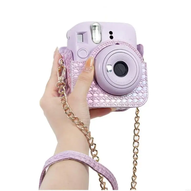 T5EA Camera Case Pu Кожаная мягкая сумка для покрытия для Mini12 Сумка для пленочной камеры с плечевыми ремнями