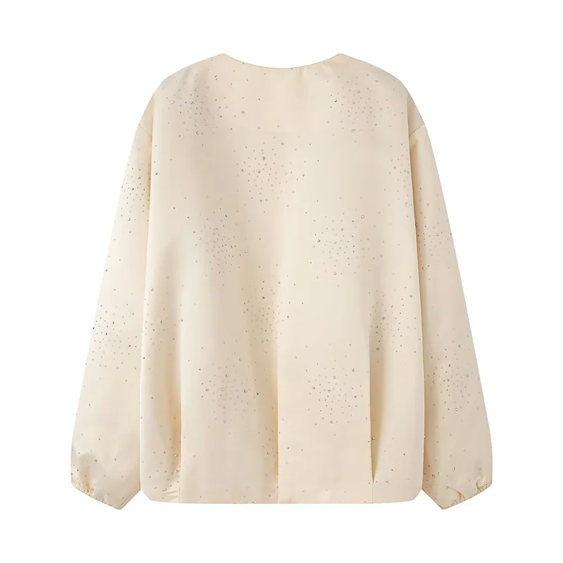 

Женская бейсбольная куртка iny, украшенная бриллиантами, осень 2021, верхняя одежда Faion, свободная посадка, материал из искусственной кожи с 3D-эффектом, подходит для среднего возраста