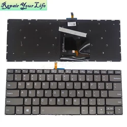 US UK Latin Pt-BR Backlit Keyboard for Lenovo Yoga Flex 5-1470 81C9 80XA Flex 5-1570 80XB 80CA 520-14IKB 720-15ISK V130-14IKB