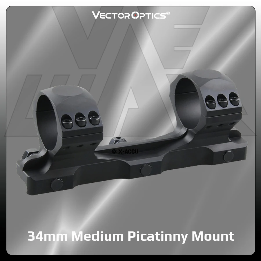 Voctor Optics 34Mm Medium One Piece Picatinny Mount Hunting Scope Designed for 500 Meters / Yards Long Range / Xlr Shooting