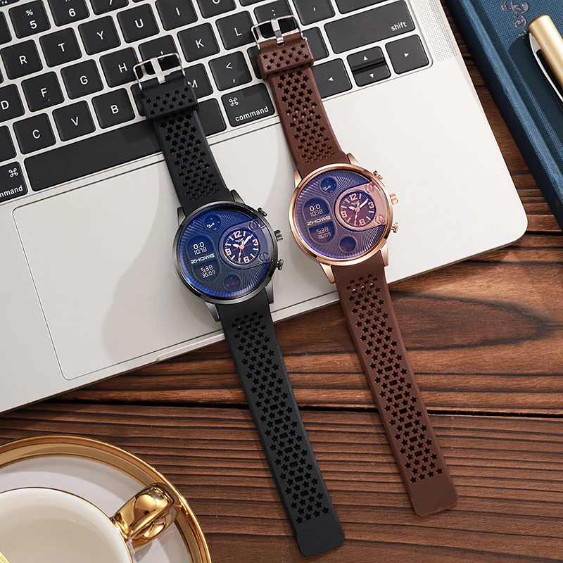 

Трансграничная внешняя торговля, новые спортивные модные часы для отдыха с большим циферблатом, креативные силиконовые мужские молодежные кварцевые часы