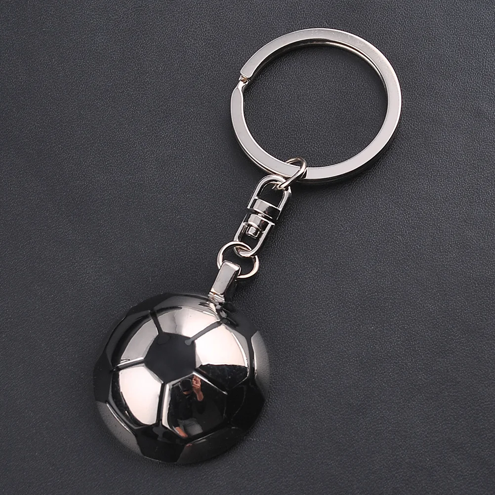 

Football Key Chain Metal Soccer Pendant Half Keychain Hanging Sports Durable Gift Birthday Valentine Christmas Graduation Party
