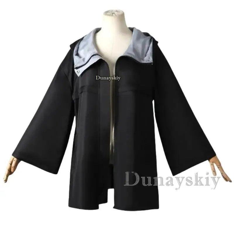 ليلي 123 نازونا ناناكوسا نداء الليل أنيمي تأثيري حلي مصاص دماء معطف أسود عباءة سترة شعر مستعار وردي فاتح جديلة الشعر هالوين