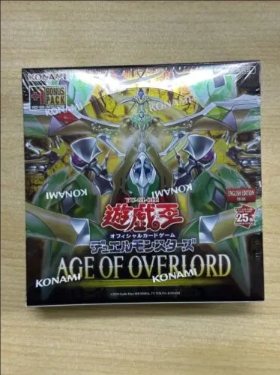 

Yugioh KONAMI Duel Monsters 25th Quarter Century AGE OF OVERLORD Asian English Edition AGOV Collection Sealed Booster Box