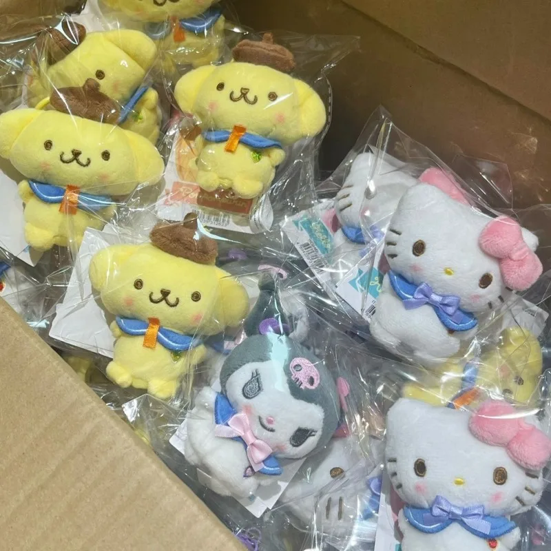 かわいいサンリオ指ぬいぐるみ 小さなぬいぐるみペンダント カワイイ セーラーカラー クロミ メロディ ポムポムプリン ハンギョドン ミニ ふわふわバッグチャーム