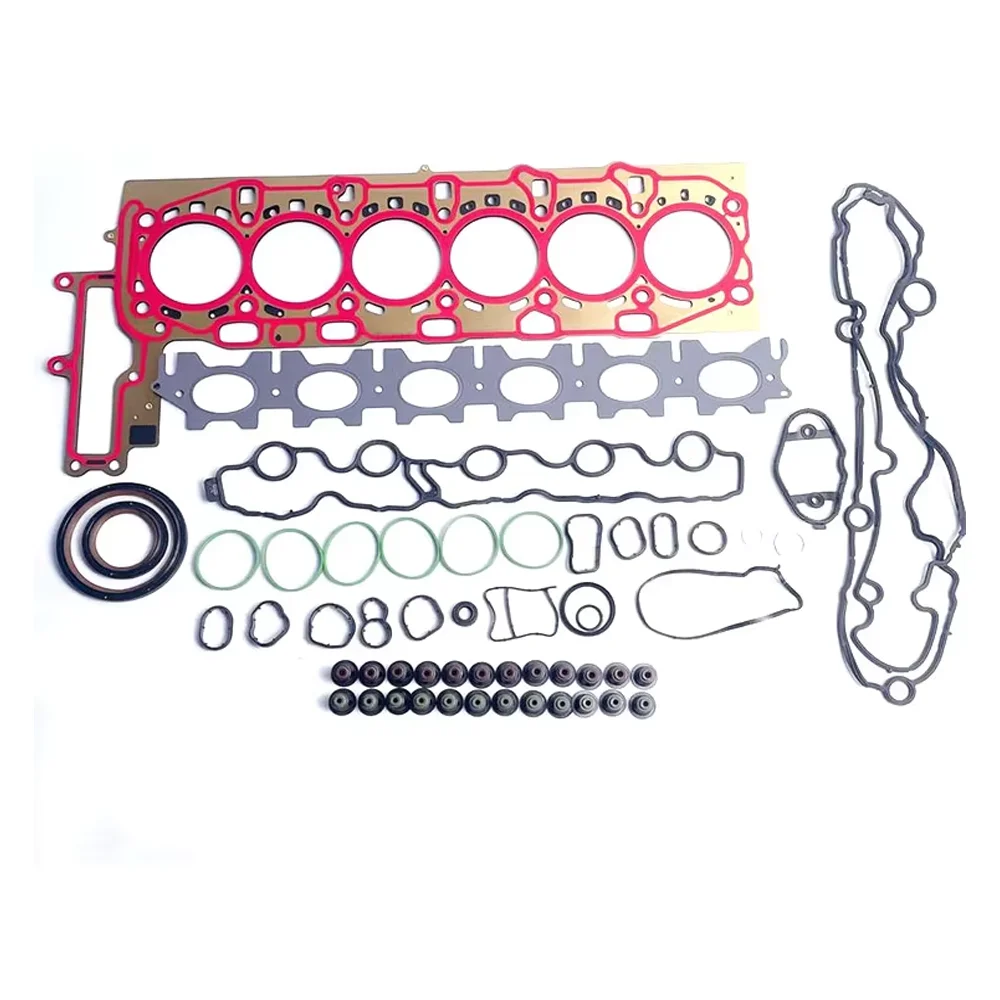 Kit de reconstrucción de juntas de motor, juego completo de juntas compatible con 3,0 T para BMW 440i 540i 740i F22 F23 F32 3,0 T B58B30A B58B30B