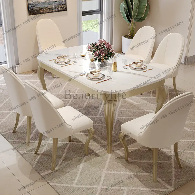 pg Luxury Designer Dining Table Coffee Kitchen Marble Nordic Restaurant Dining Table Chairs Lounge Mesas De Home Furniture