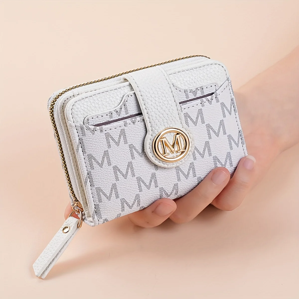 Damen-Geldbörse mit mehreren Kartenfächern, Geldfach, Retro-Stil, Mini-Geldbörse, minimalistischer Charme, Reisezubehör, Alltagsutensilien – Detail 4