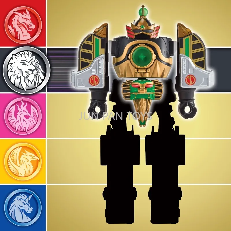 Original Mighty Morphin Power Rangers Re-Ignition Lion Red Dragon Firebird Griffin Unicorn ThunderZord Combinable Figure Kid Toy