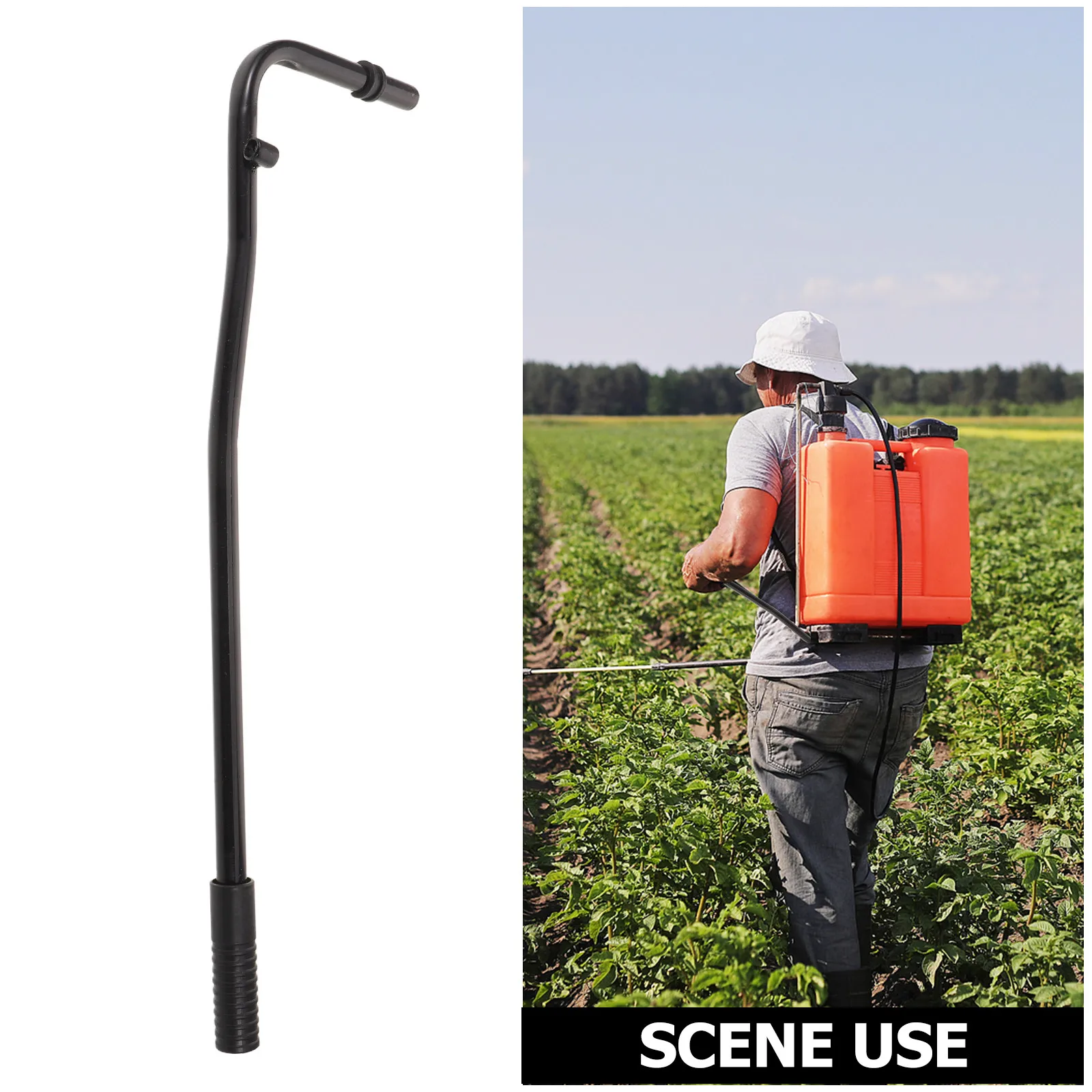 Backpack Sprayer Handle Replacement 21.3 Manual Pump Lever Ergonomic Pressure Bar for Farm Crop Dusting Garden Weed Control