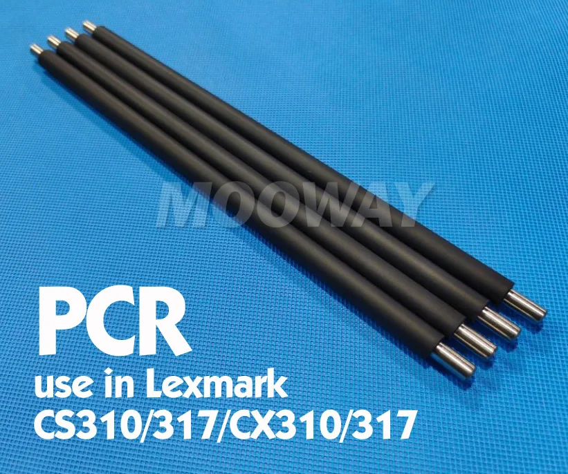 4pcs Primary Charge Roller for Lexmark CS317 CS317dn CS417 CS417dn CS517 CS517de CX317 CX317dn CX417 CX417de CX517 PCR