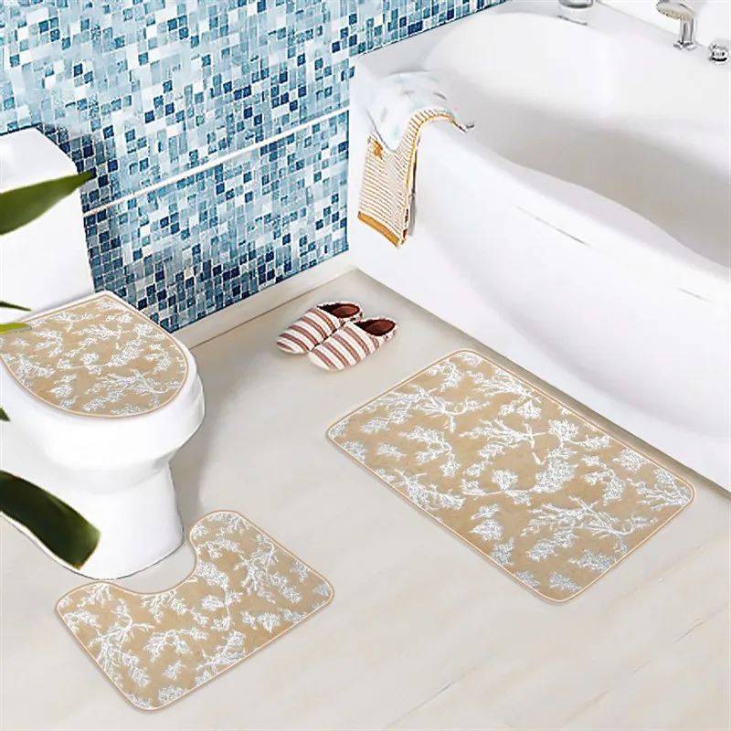 GoldStamped PV Plu Le Batoom Tappeto TeePiece Rettangolare Nordic Sle hine Waable Fibra di pelle Tessili per la casa