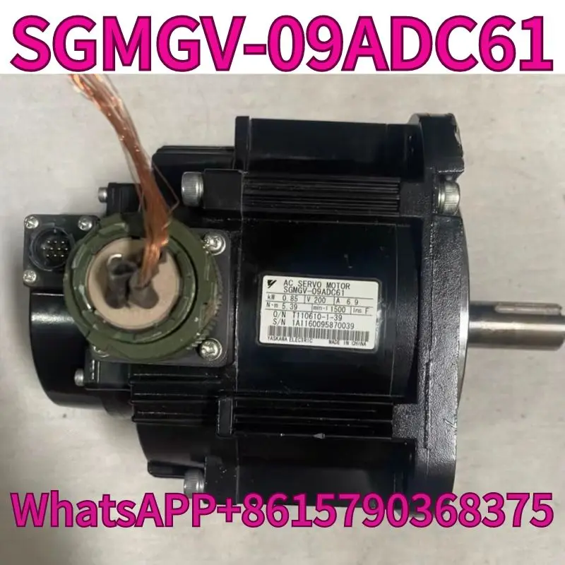 Used servo motor SGMGV-09ADC61, 0.85KW