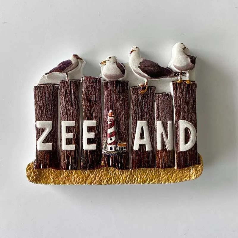 

Dutch Seagull Lighthouse 3D Magnetic Fridge Magnet Personalized Creative Home Decor World Travel Souvenir