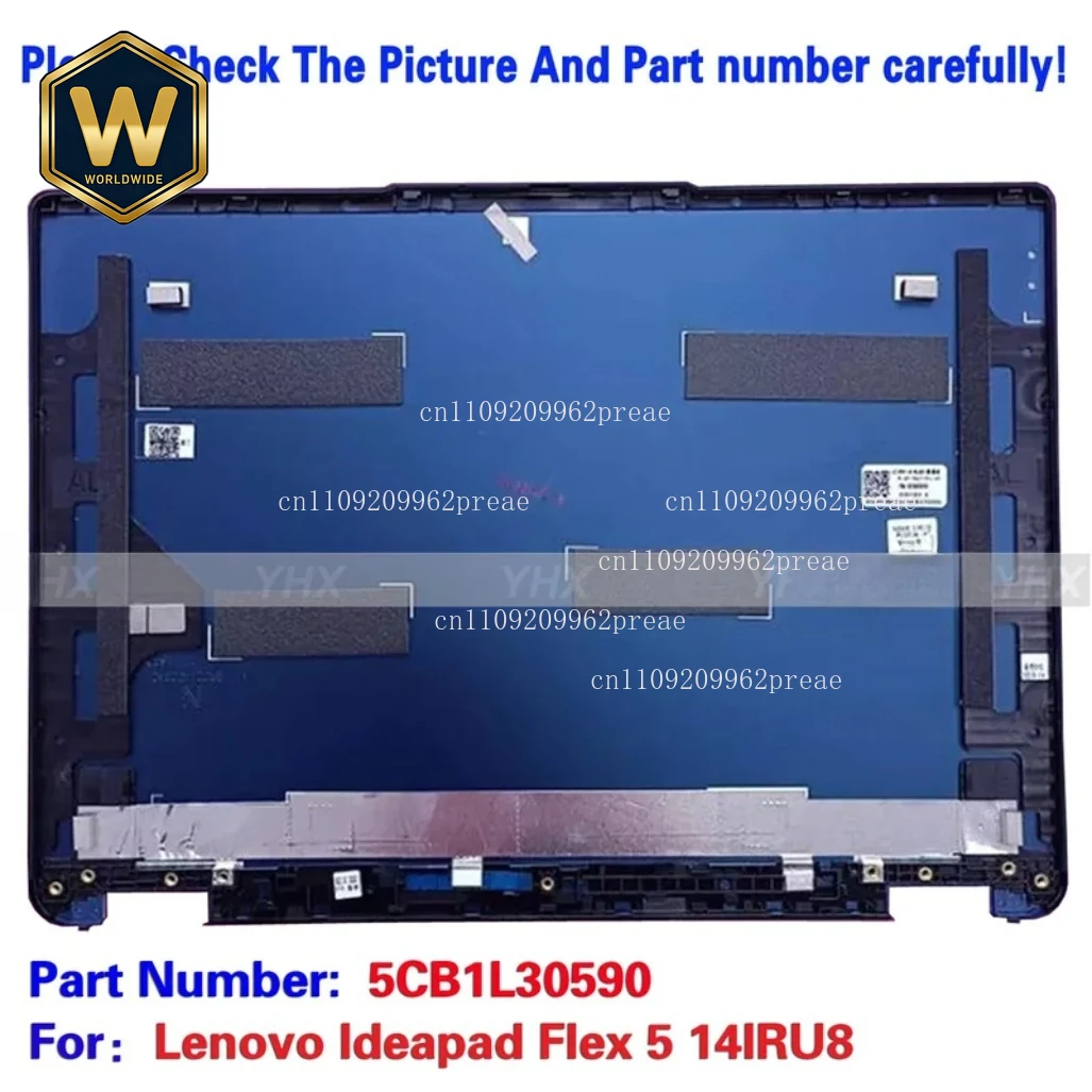 

S For Lenovo IdeaPad Flex 5 14IRU8 LCD Rear Cover Top Screen Case Replacement Part 5CB1L30590