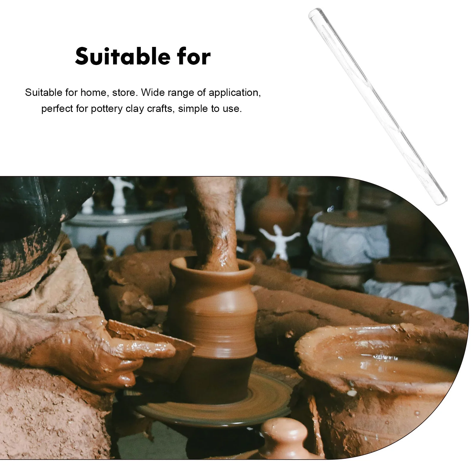 

Acrylic Clay Texture Roller For Diy Jewelry Making Embossing Hand Tool Craft Pottery Stamping Supplies Decorative Polymer