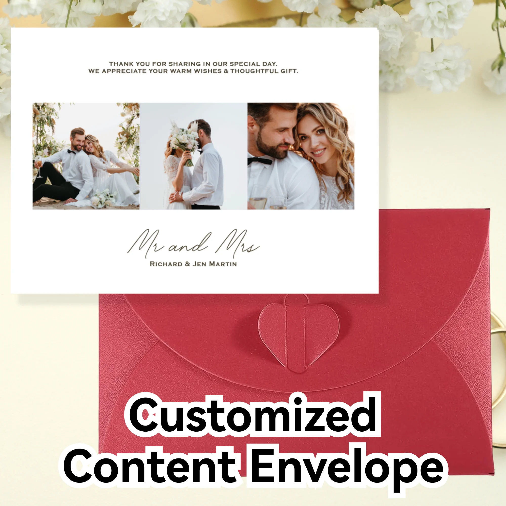 DIY المظاريف المخصصة رسالة شخصية عيد الميلاد رسائل عيد الحب مع المغلفات ، بطاقات ملاحظة نعمة صديق ، البريد