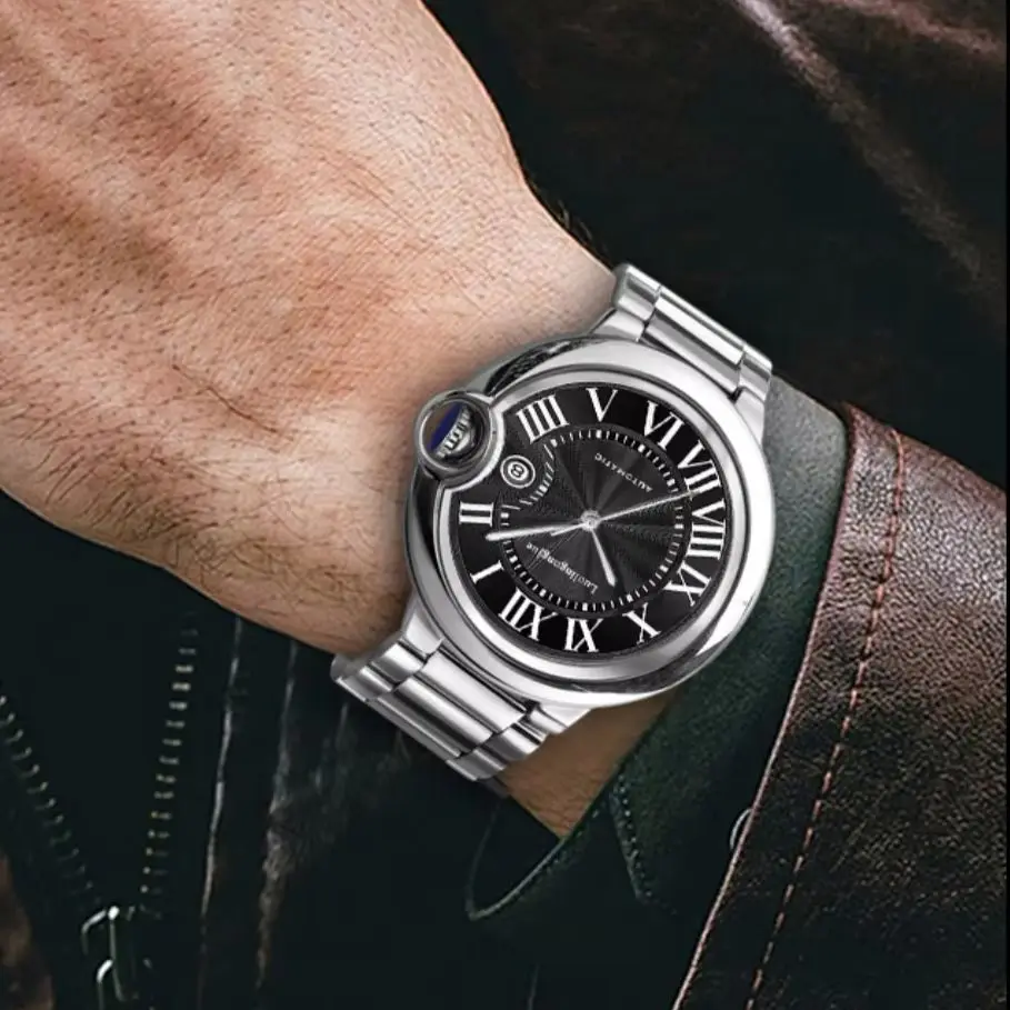 

Top-Tier Luxury European and American Style High-End Business Balloon Series Men's Mechanical Watch, Automatic Winding, Skeleton Design, High Aesthetic Value, Light Luxury, Fashionable, Casual, Versatile, Trendy Men's Watch for Social Guys, the Best Gift 