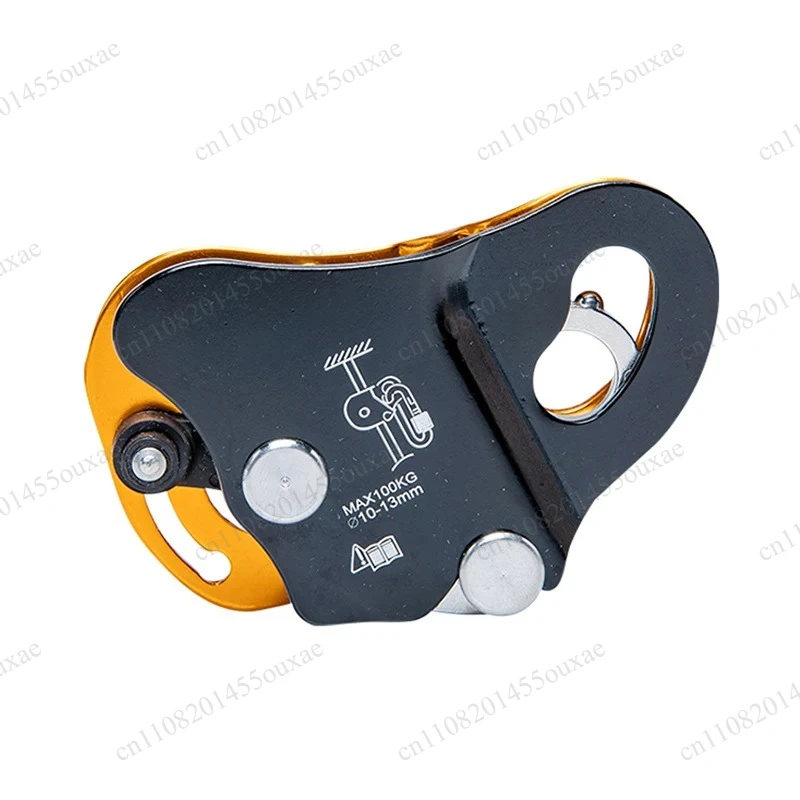 Rock Climbing Ascender Descender Removable Rope Gripper Automatic Lock Anti‑Fall Protective Safety Gear