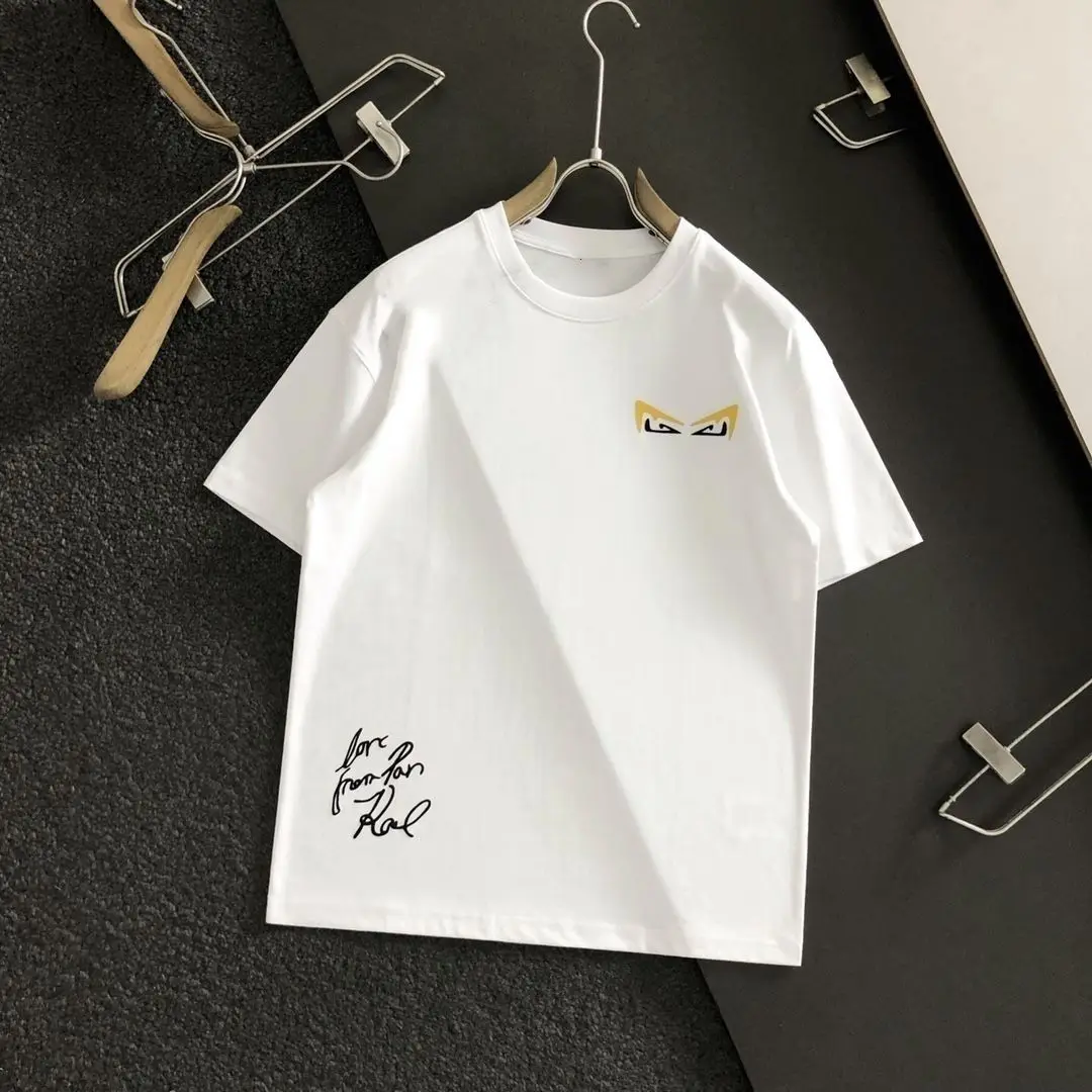 男性と女性のための半袖Tシャツ,大きなモンスターのプリント,アメリカンファッション,夏,新しい,2024