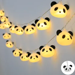 6M 40LEDS Party Cartoon panda Decoration String Lights Indoor Room Battery USB Wedding Power Night Lights 044