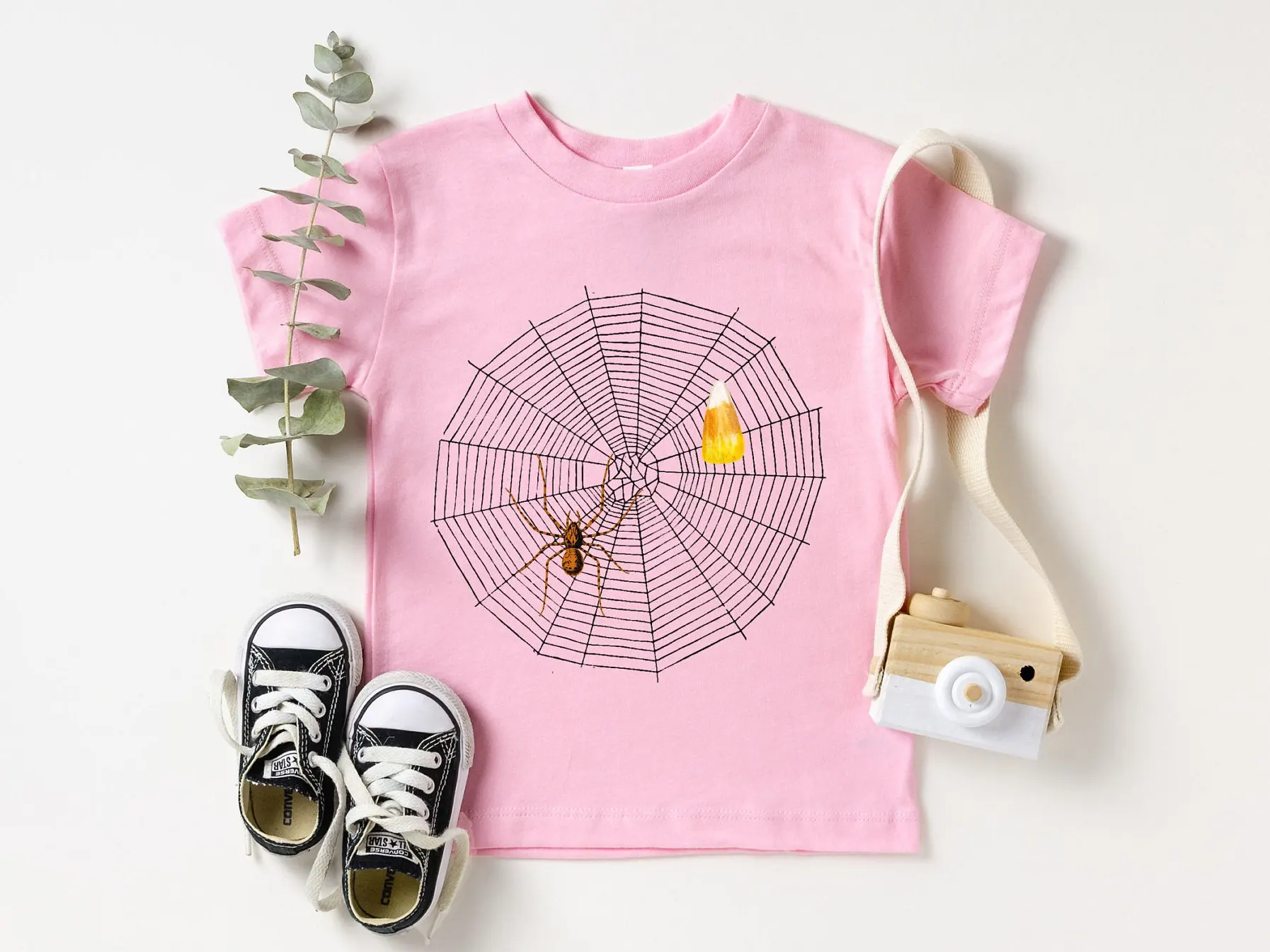 Toddler Oddities T Shirt Spider Web Kids Cobwebs Halloween Funny Cute