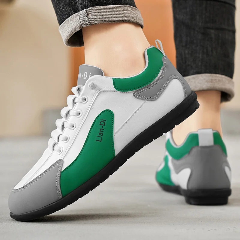 Men's Casual Sport Shoes Slip-On Driving Soft Bottom Bean Bean Shoes Autumn Win… - Image 5
