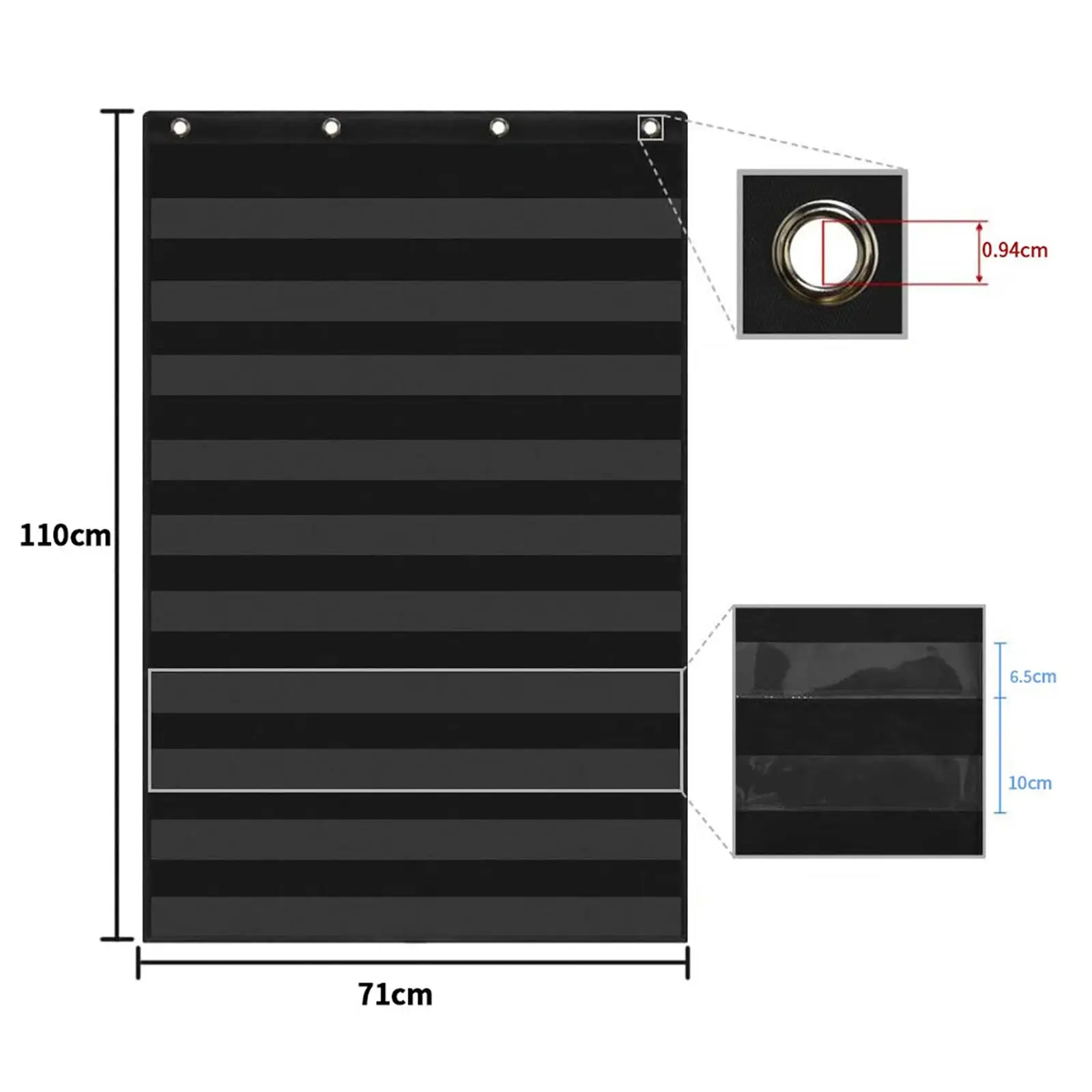 Reading Pocket Chart Learning Educational Toy Teaching Supplies for Words