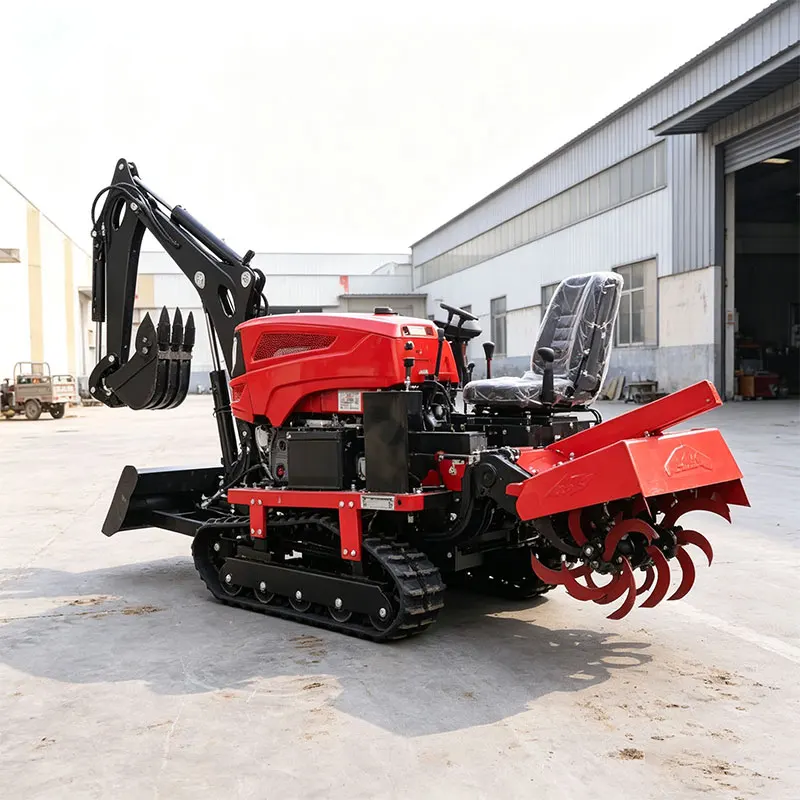 Customized Paddy Crawler Rotary Tiller 25HP Mud Leveling Straw Recycling Ridge Earthing Planting Equipment