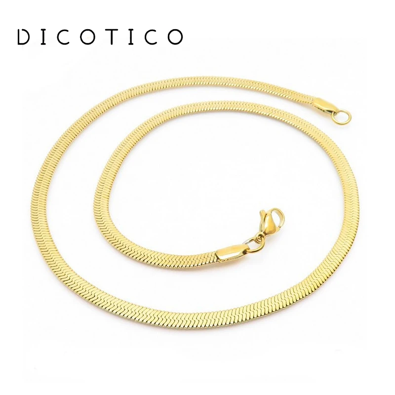 Trendy Snake Bones Chain Necklace For Women Men Gold Silver Color Stainless Steel Callor Choker Female Luxury Jewelry Wholesale