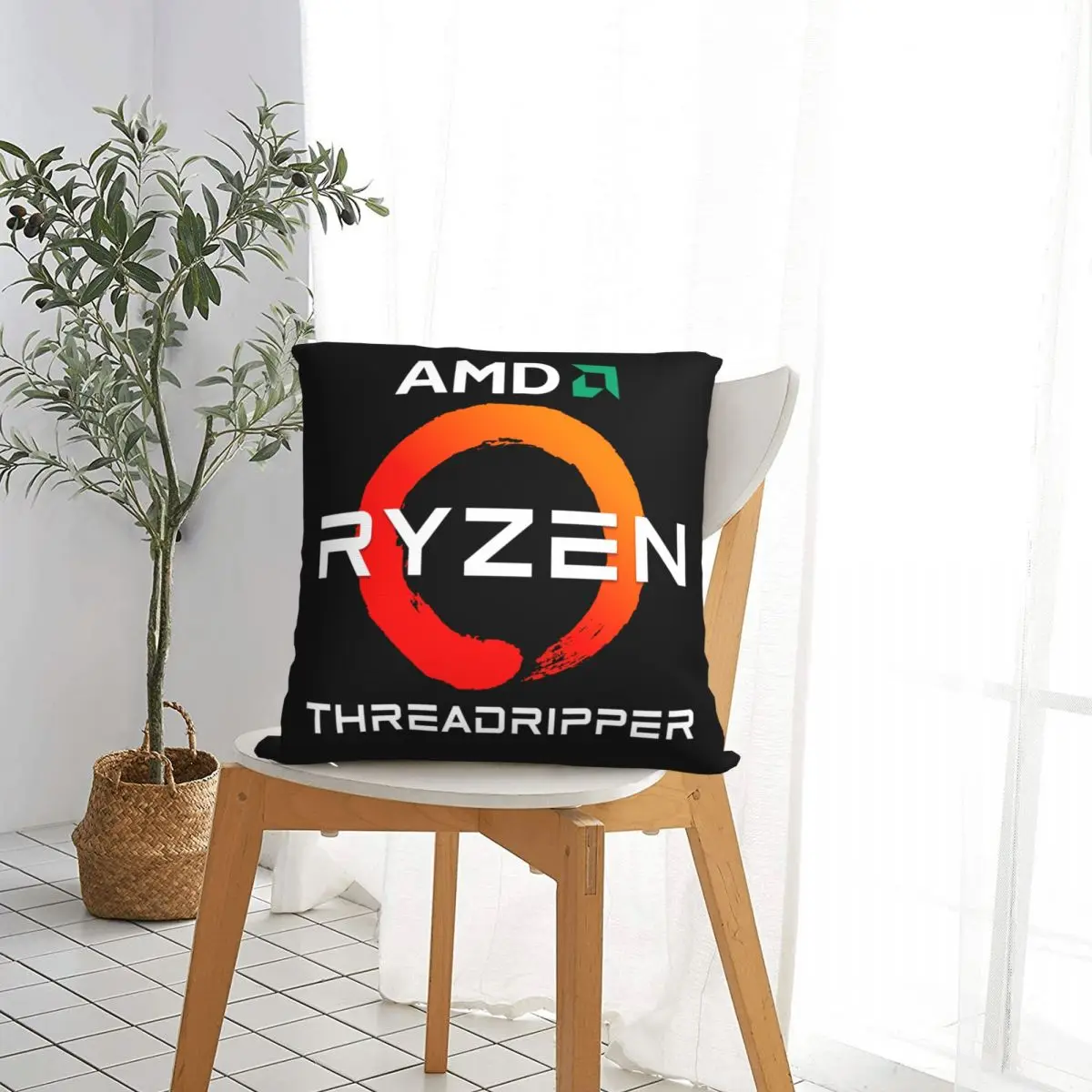 Autumn Amd Ryzen Threadripper Processors Throw Pillow Cover Pillowcase Vintage Anti-Mite Zipper Type