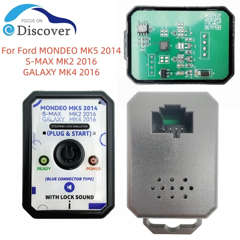 محاكي محاكي قفل التوجيه ELV لسيارة Ford Mondeo Fusion S-Max Galaxy - لا يتطلب برمجة مع صوت القفل