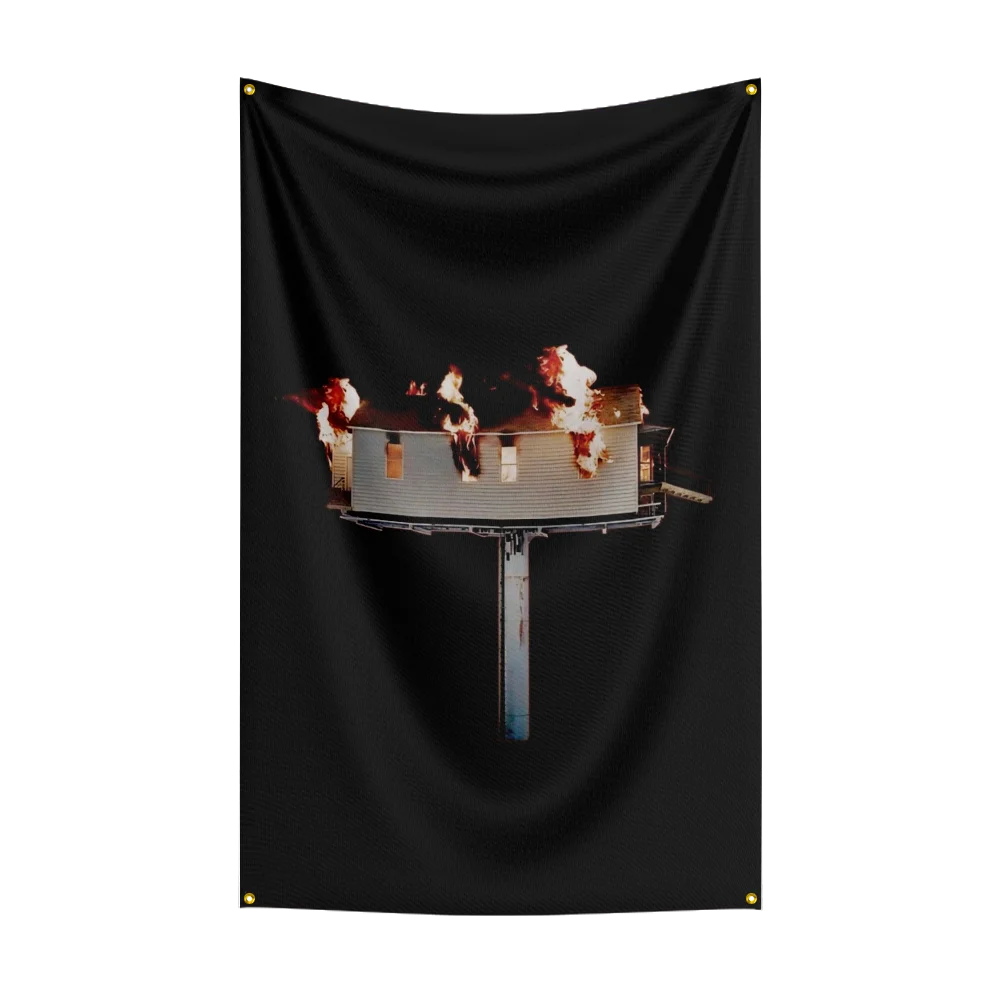 3x5 Ft Heavy Rock Band K-kanye-wests Flag Polyester Digital Printing Banner for Bedroom Wall Art Out Door Tapestry Decora