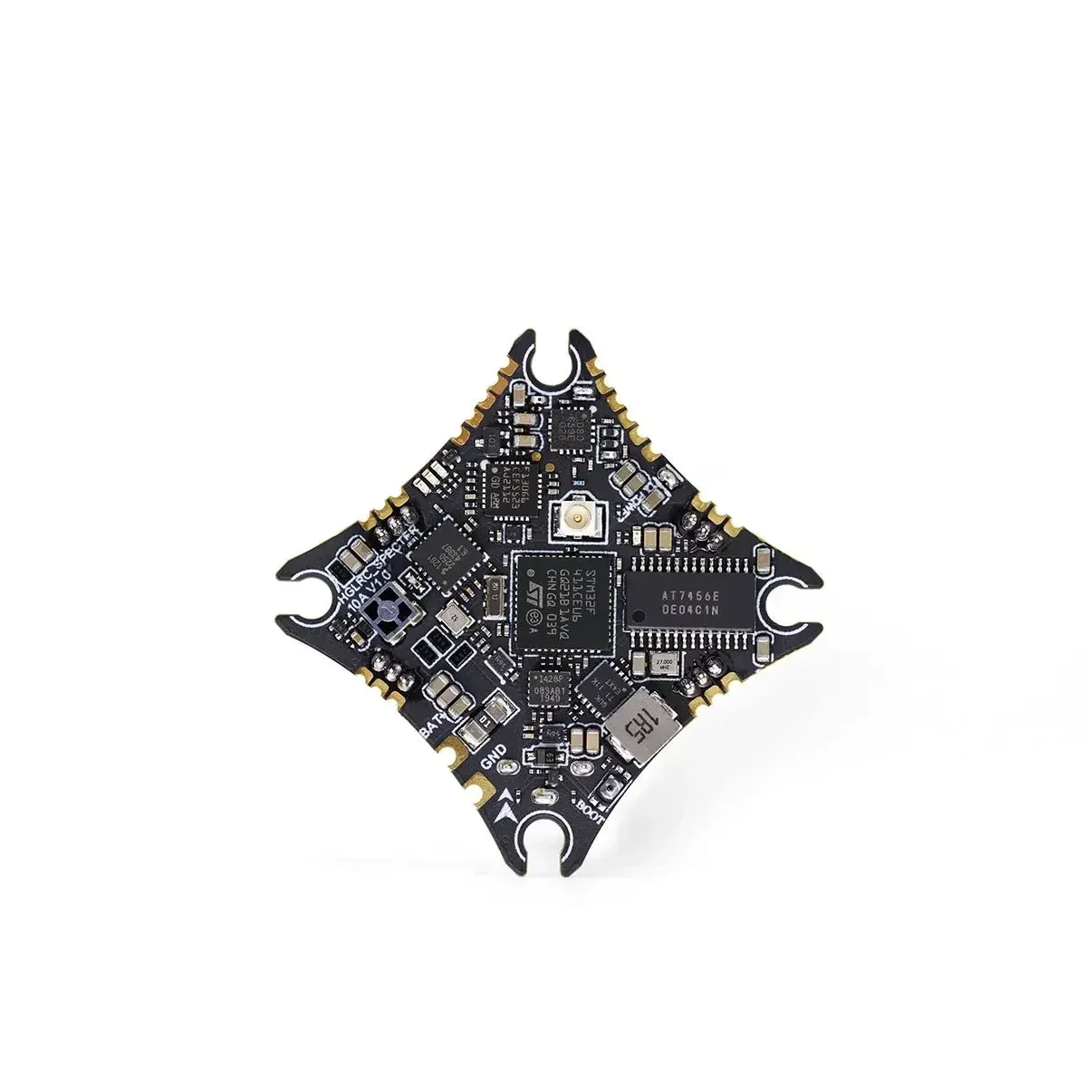 HGLRC SPECTER 10A 1-2S AIO F411 Flight Controller, Built-in SPI ELRS 2.4G RX & 400mW 5.8GHz VTX, 10A BL_S ESC for 65-85mm Whoop