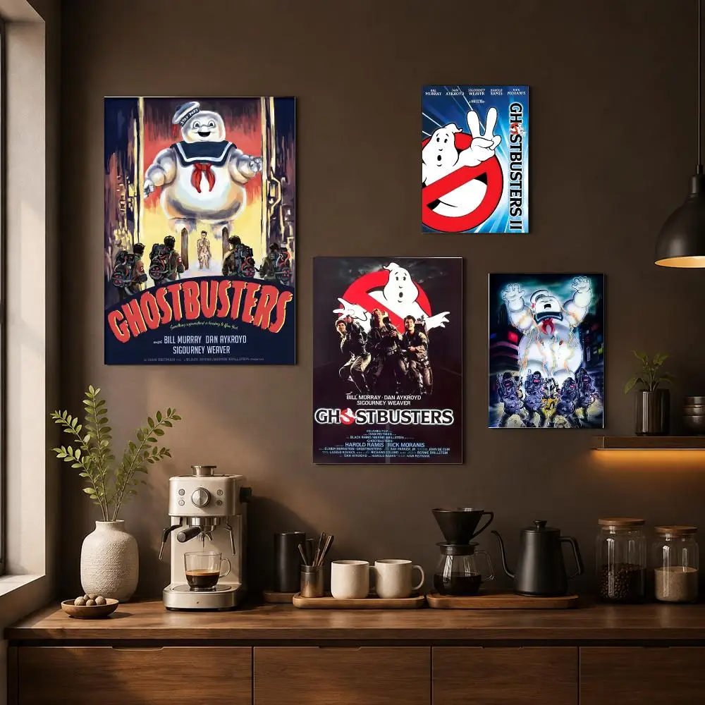 G-Ghostbusters Poster Waterproof Wall Art Sticker For Home Living Room Bedroom Bar Vintage Decor High Quality Print Gift