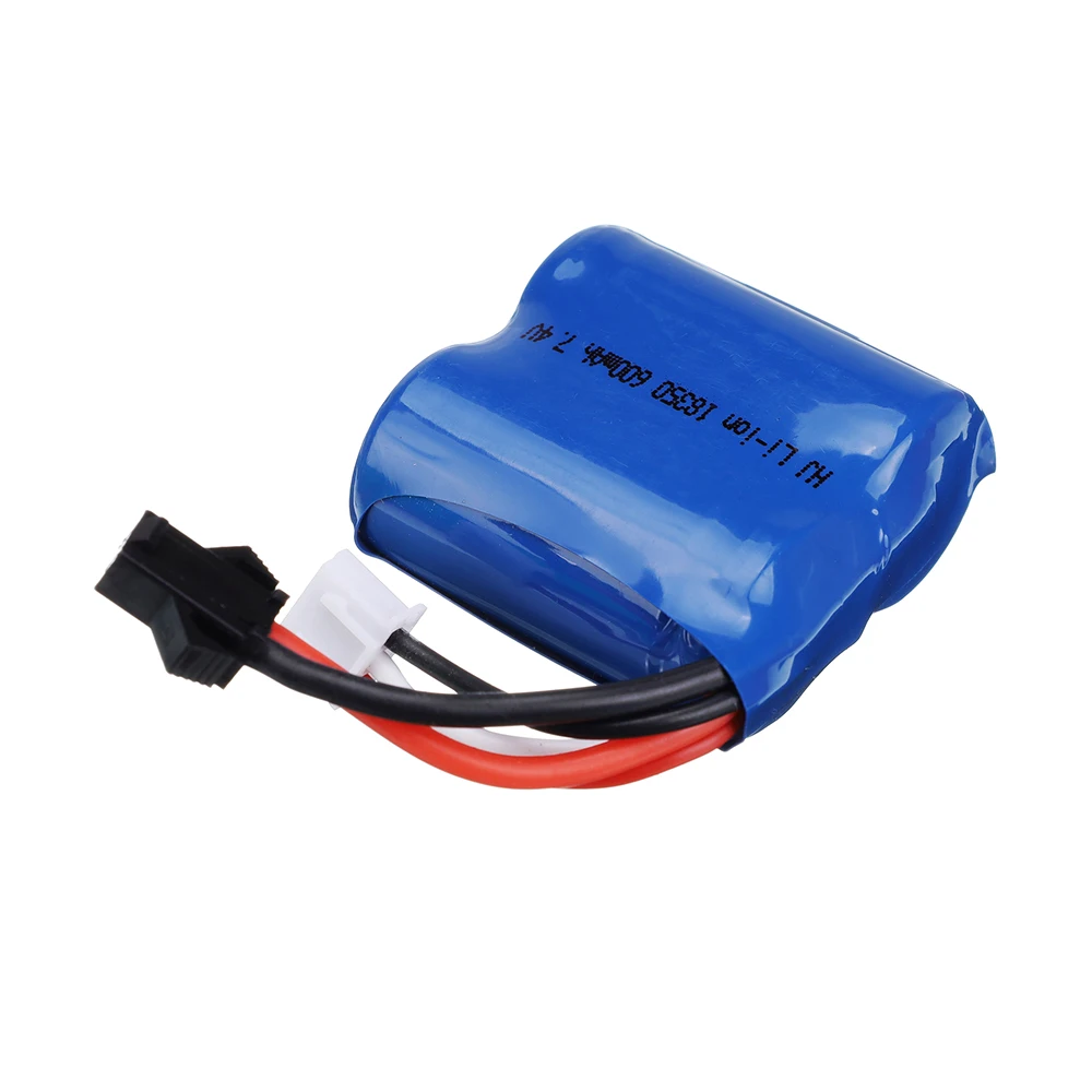 7.4V 600mAh 18350 Li-ion Battery + 7.4v Charger for Skytech H100 H102 High Speed Rc Racing Boat for JJ RC S1 S2 S3 S4 S5 Battery