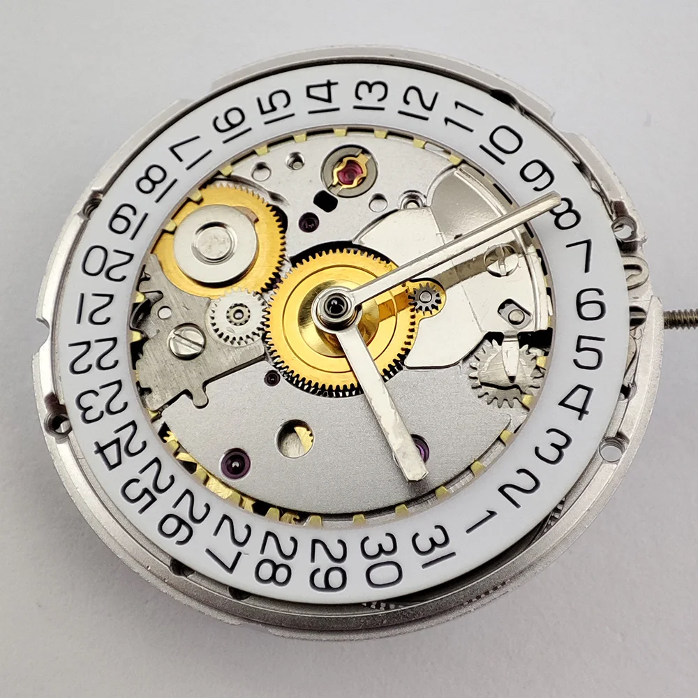 Seagull ST2130 Movimento meccanico automatico ad alta precisione 26 rubini argentato alle 3 Calendario ETA2824-2 Parti di orologi da polso