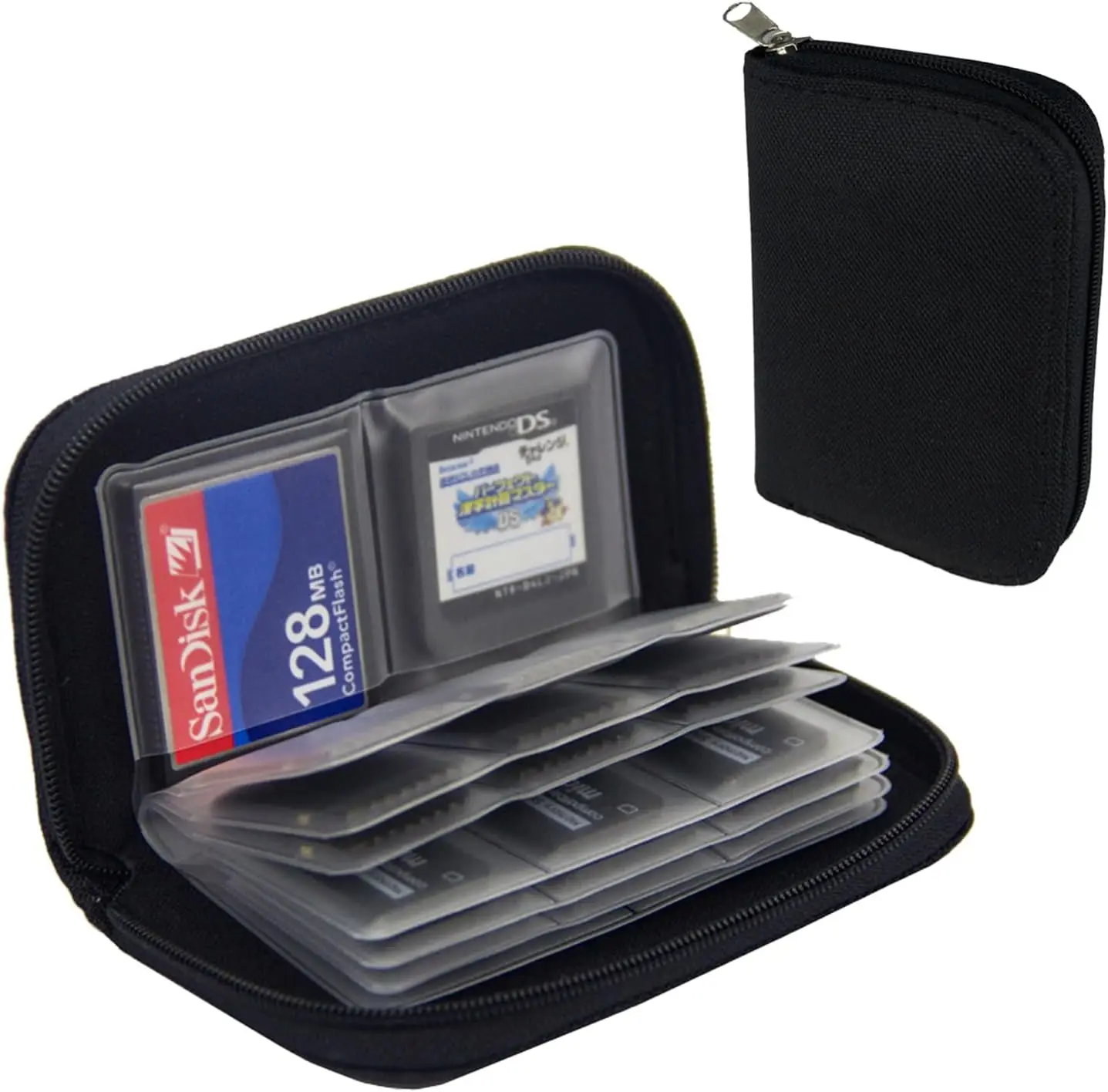 

Memory Card Collect Bag SD Card Carrying Case Holder Wallet with 22 Slots for CF/SD/Micro SD/SDHC/MS/DS Card Bag Game Camera SD