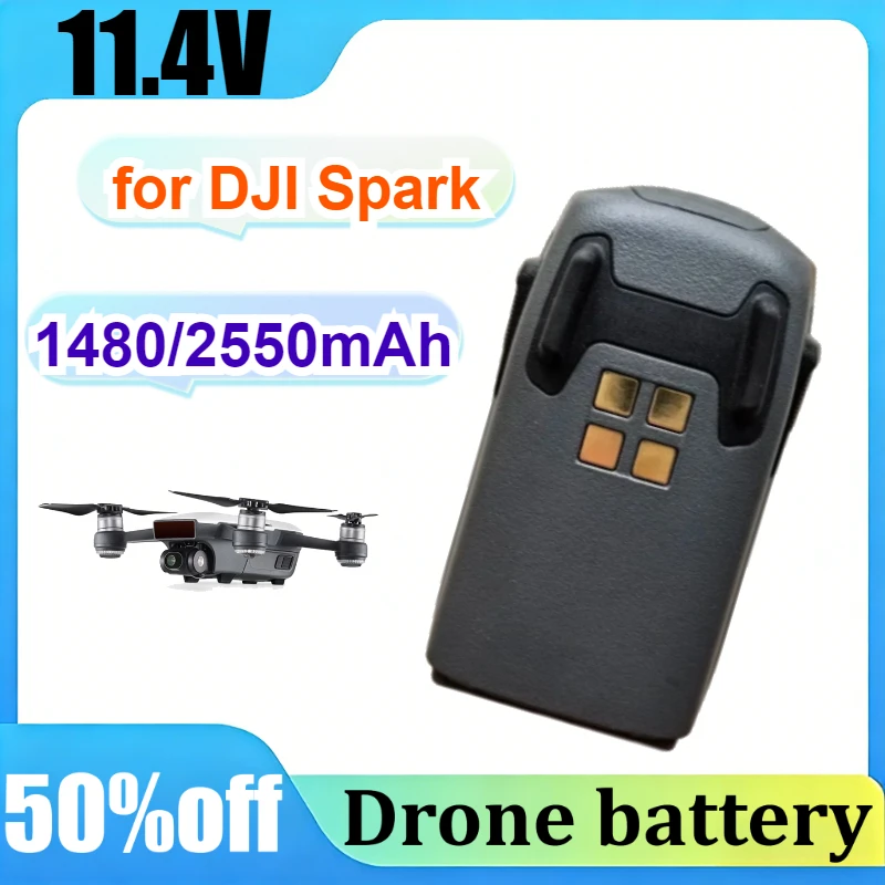 

For DJI Spark Drone Replacement Battery 11.4V 1480mAh/2250mAh High Quality UAV Accessories Activated 0 Cycles