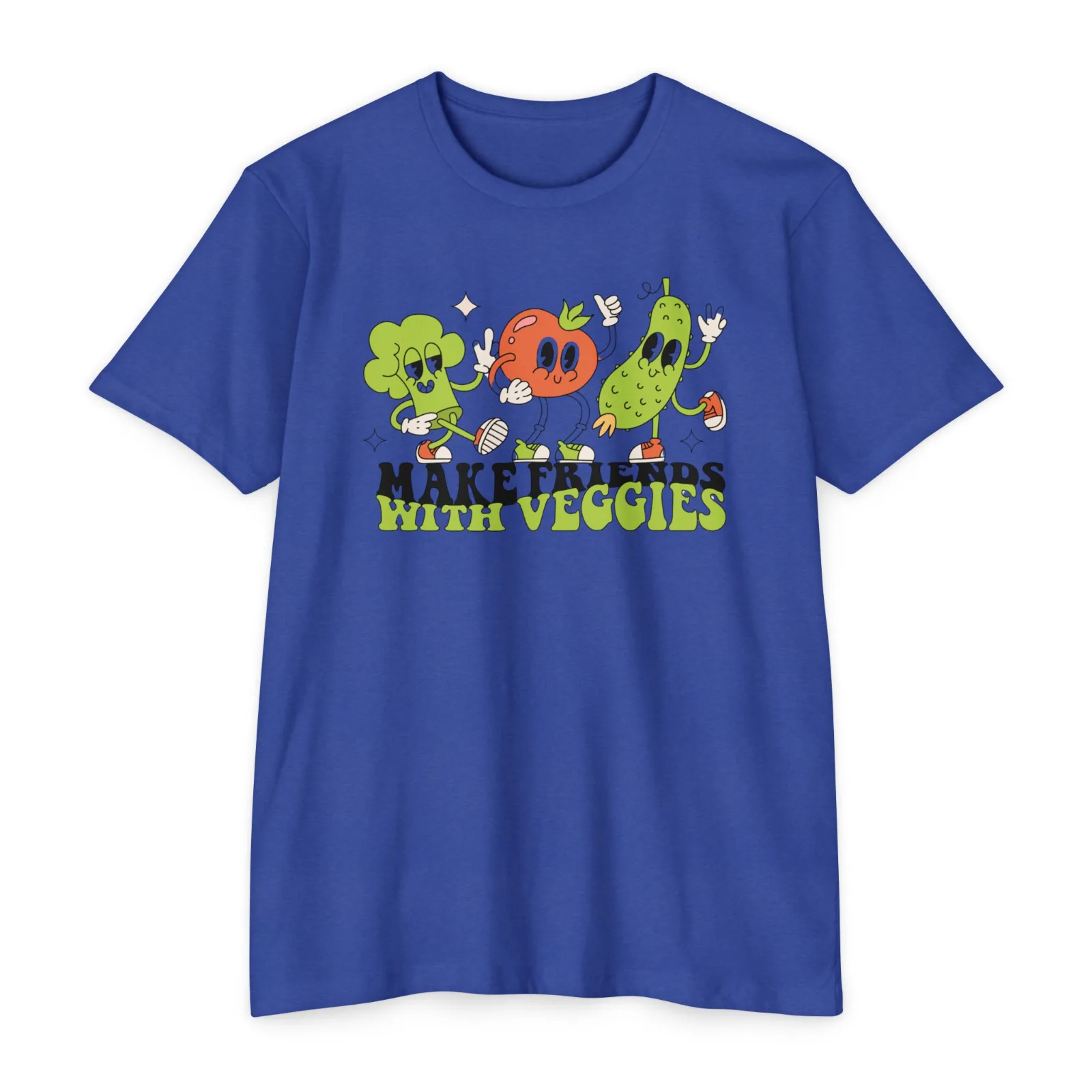 Make Friends With Vegetables Cute T-Shirt For Everyone